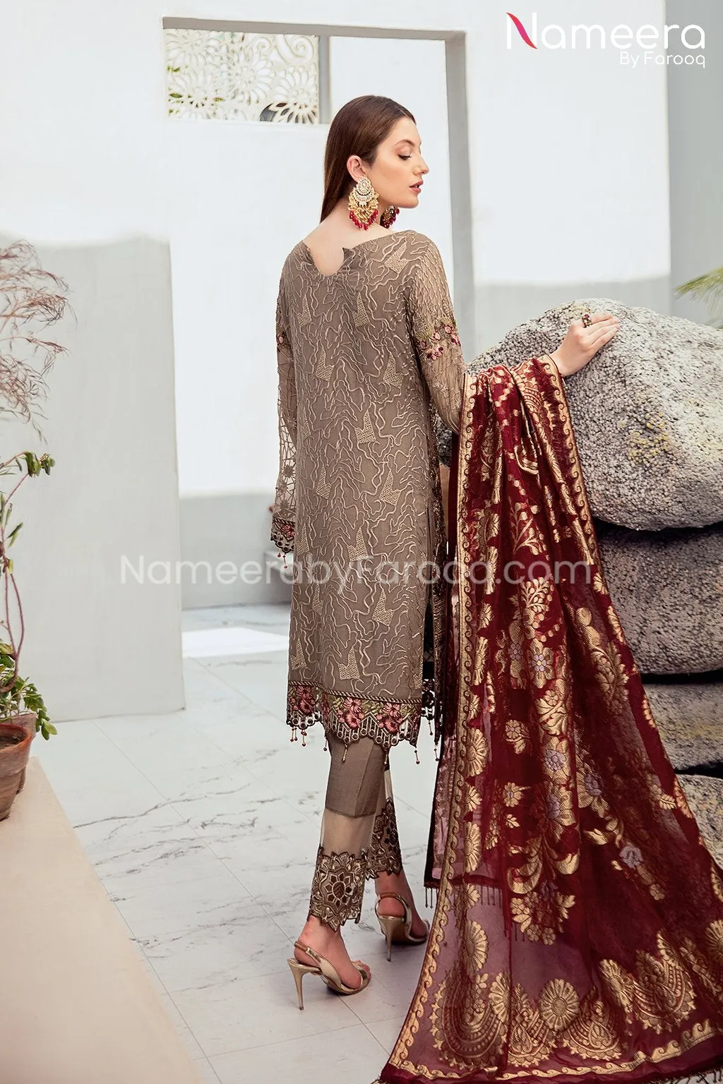 Zara Shahjahan Party Wear Salwar Kameez Online #PF104