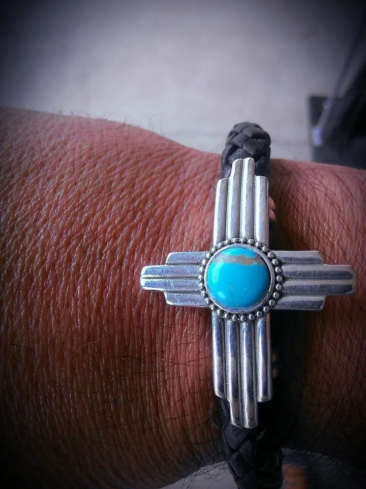 Zia Braided Leather Cuff