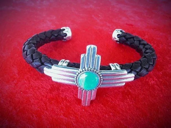 Zia Braided Leather Cuff