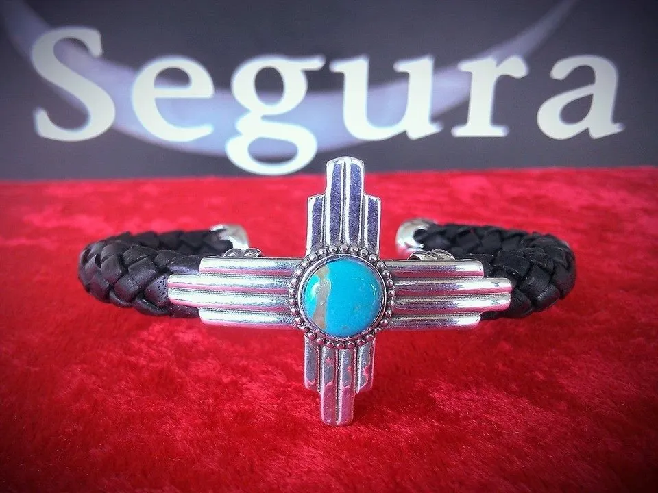 Zia Braided Leather Cuff